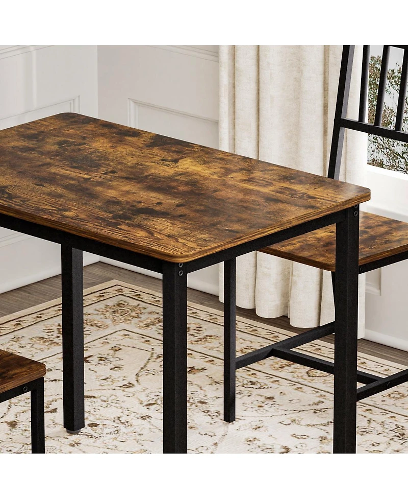 Streamdale Furniture Rustic Bar Table Set with 2 Chairs