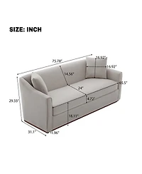 Streamdale Furniture 3-Seater Sofa with Pillows