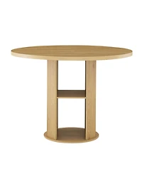 Streamdale Furniture Farmhouse Dining Set with Storage Shelf