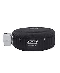 Bestway Coleman Miami AirJet Inflatable Hot Tub with EnergySense Cover, Black