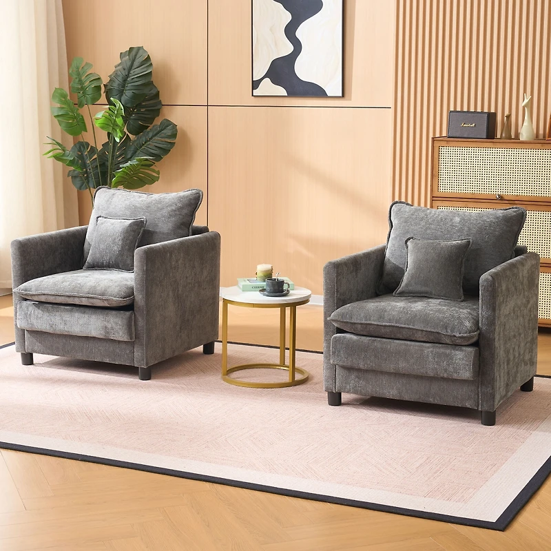 Streamdale Furniture Padded Armchair with 3-Pillow Comfort Set
