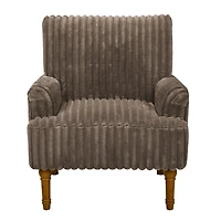 Streamdale Furniture Corduroy Accent Chair with Wood Legs.