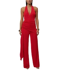 Jluxlabel Women's Rustic Charm Halter Jumpsuit