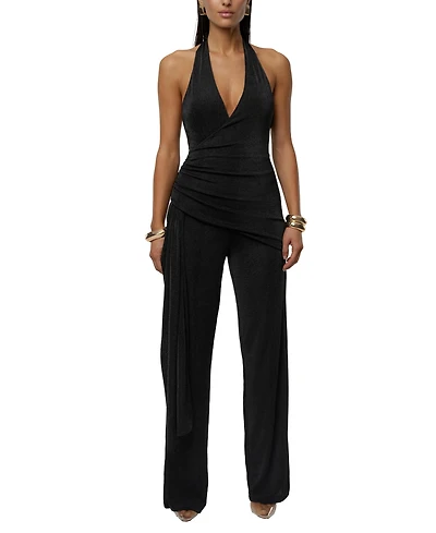 Jluxlabel Women's Rustic Charm Halter Jumpsuit