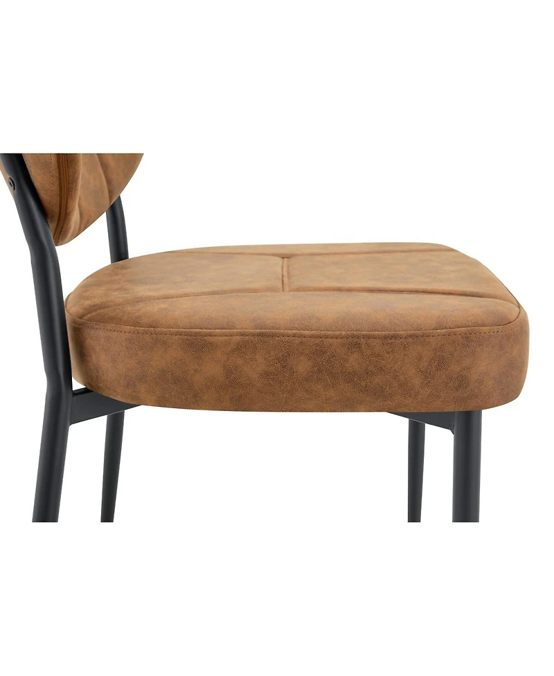 Streamdale Furniture 2-piece Dining Chairs, Comfort Fabric, Metal Legs