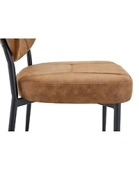 Streamdale Furniture 2-piece Dining Chairs, Comfort Fabric, Metal Legs