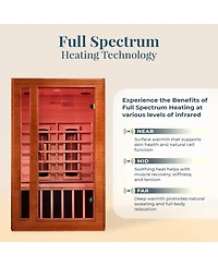 Dynamic Saunas 2-Person Full Spectrum Infrared Sauna Lighting, Speakers, Cordoba