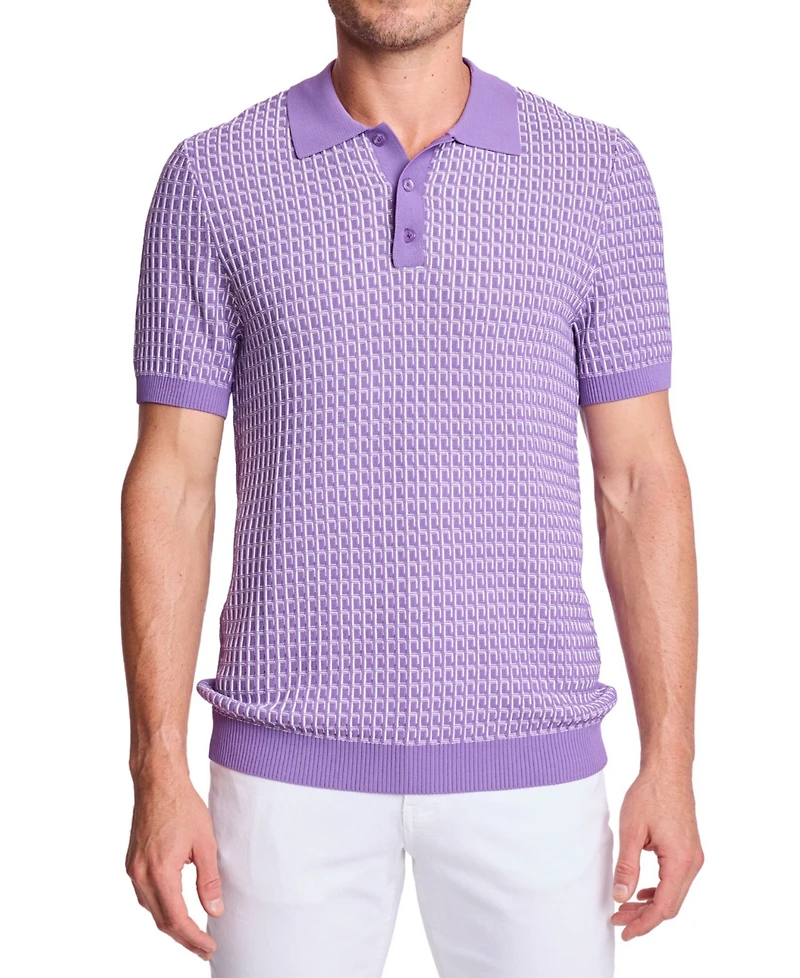 Paisley & Gray Men's 3-Button Slim-Fit Polo Shirt