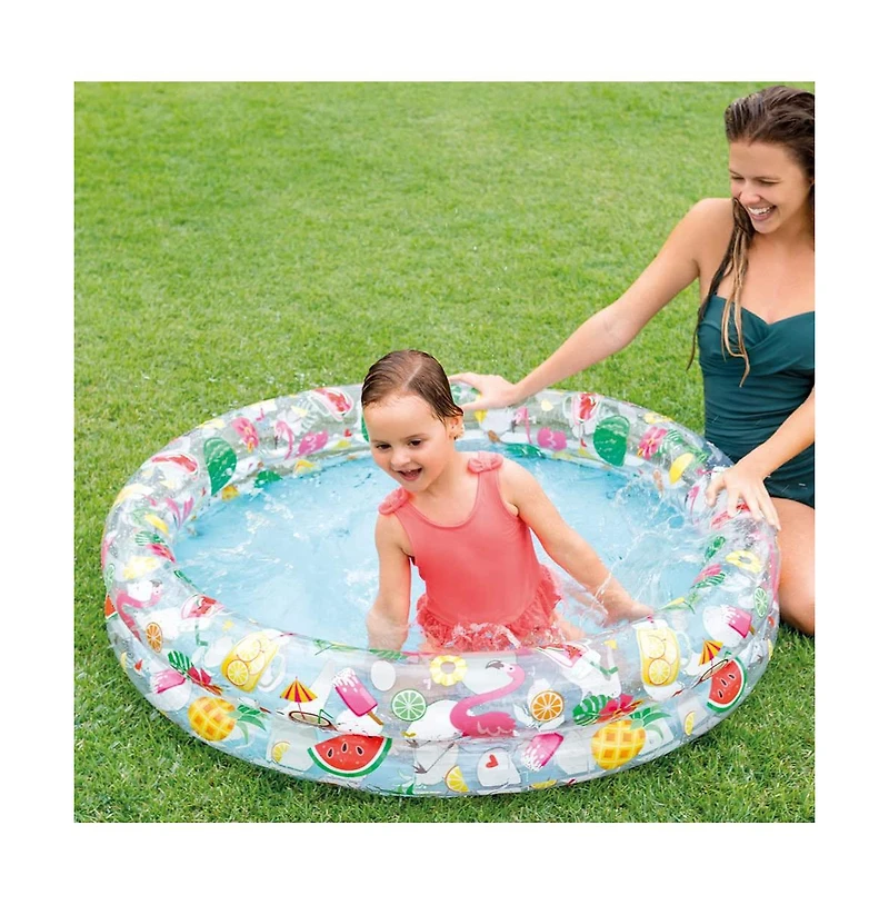 Gnuadz Inflatable Stars Kiddie 2 Ring Pool