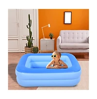Gnuadz Inflatable Kiddie Pool Soft Floor Summer Fun Bathtub