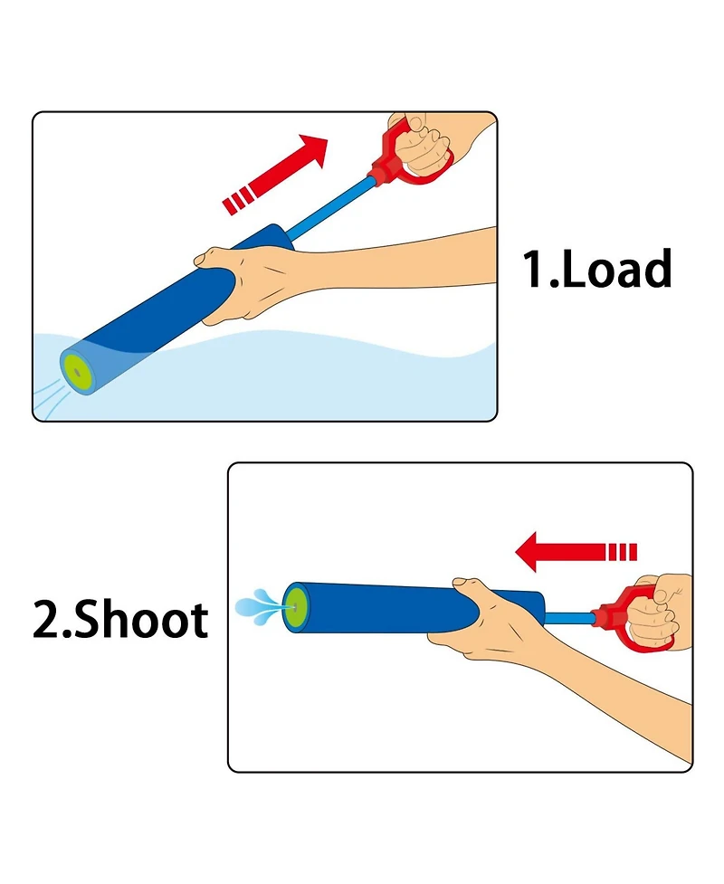 Gnuadz 6PC Water Blaster Foam Soaker Pool Toy