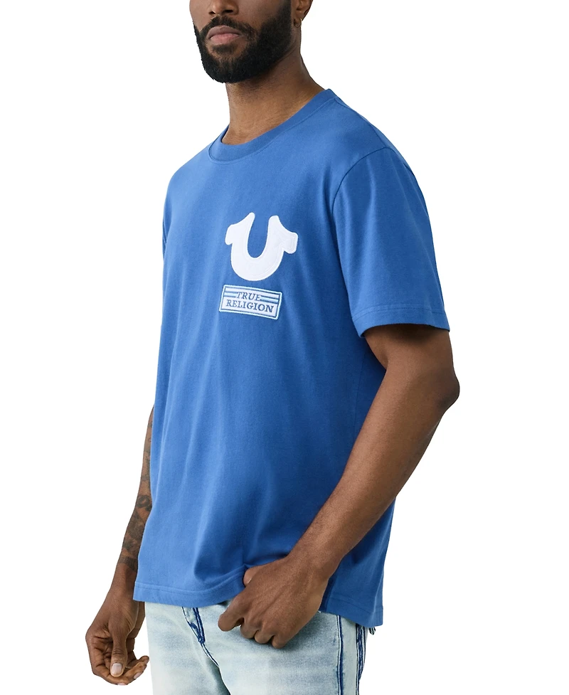True Religion Men's Horseshoe Logo Short-Sleeve T-Shirt
