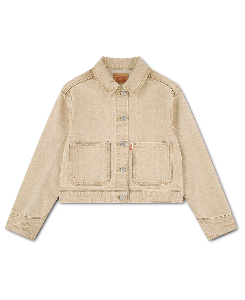 Levi's Girls' 7-16 Studded Denim Trucker Jacket