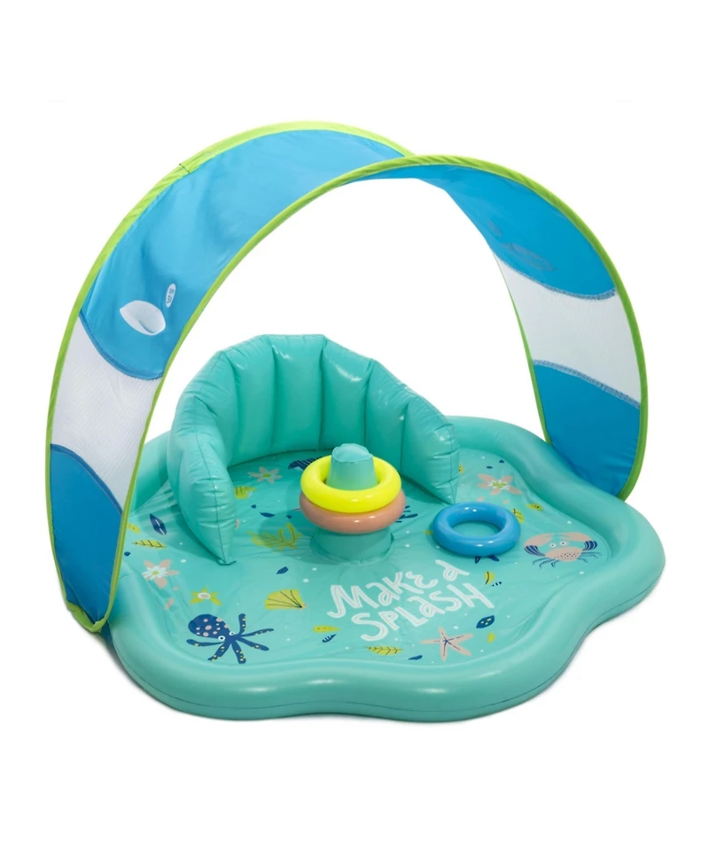 Gnuadz Pool Float Baby Swim Ring Canopy Seat Splash Play