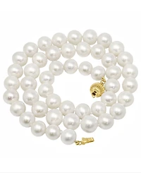 Macy's Cultured Freshwater Pearl (8mm) Necklace in 14k Yellow Gold