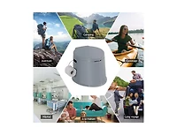 Lucky One 5L Portable Travel Toilet with Paper Holder, Compact Camping Toilet