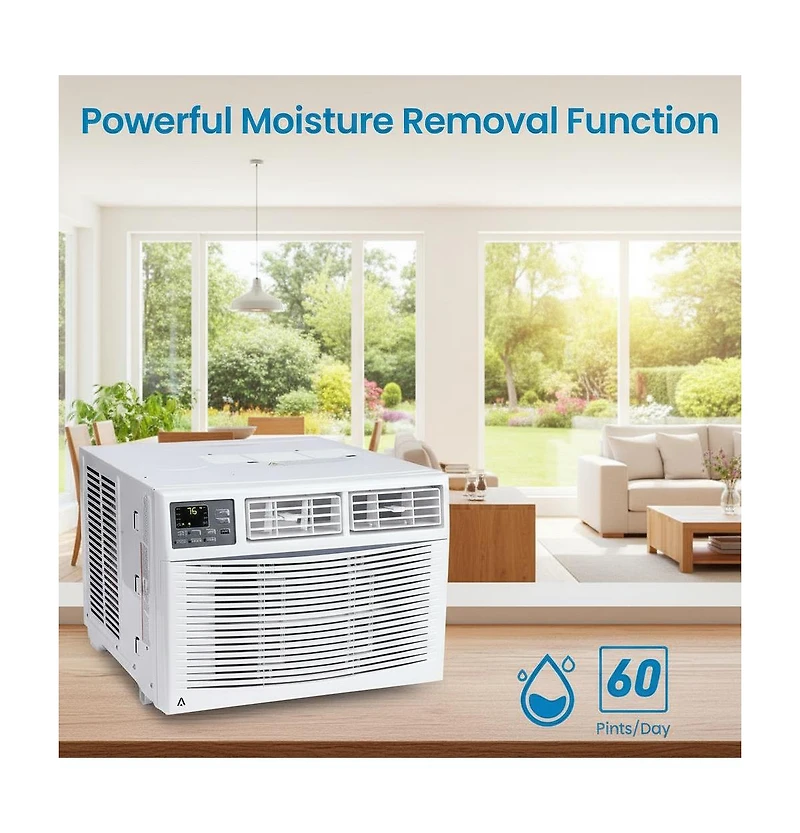 Xo 10000 Btu Window Air Conditioner, Fast Cooling to 450 Sq.Ft.,with Remote