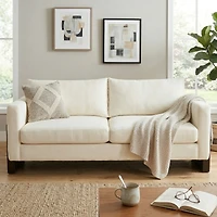 Streamdale Furniture 3-Seater Sofa with Rubberwood Legs
