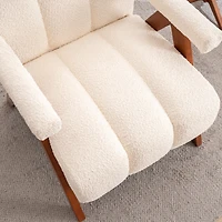 Streamdale Furniture Cloud-Shaped Mid-Century Modern Accent Chair