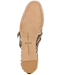 Dolce Vita Women's Baylee Grommet Double Strap Mary Jane Flats