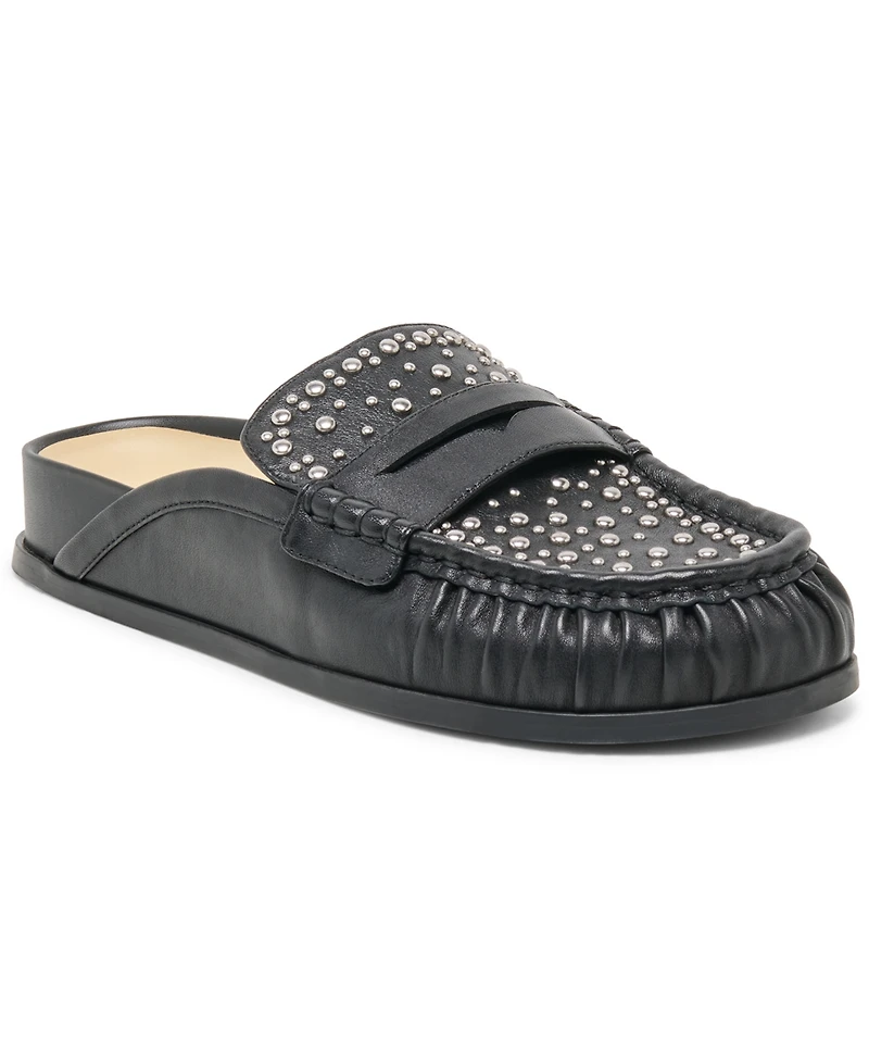 Dolce Vita Women's Jordero Stud Buckle Slip-On Flat Mule Loafers