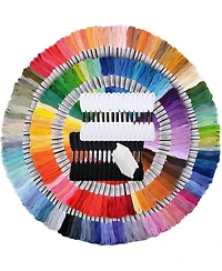 Gnuadz 200 Skeins Embroidery Floss Friendship Bracelet String Cross Stitch Diy