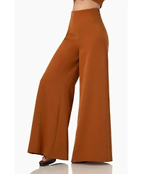 Ivonne Women's Solid Ultra Wide-Leg Pants