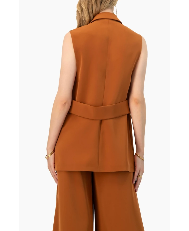 Ivonne Women's Single-Button Tailored Vest