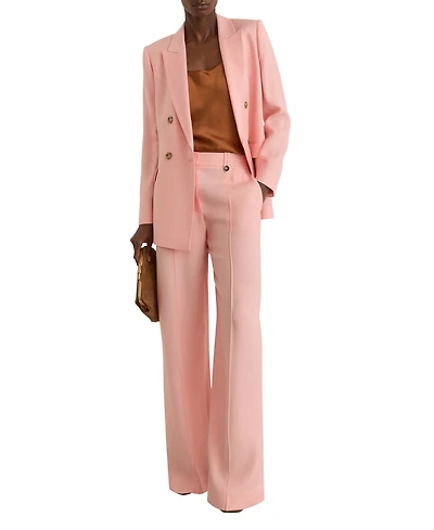 Reiss Women's Wide-Leg Suit Trouser Pants
