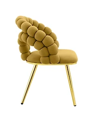 Streamdale Furniture Set of 4 Puffy Bubble Chairs with Legs