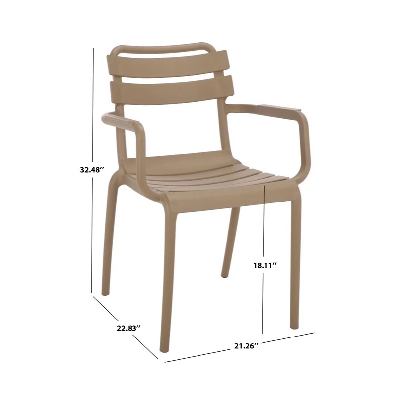 Augusta Home Sarah Outdoor Dining Armchair (Set of 2)