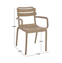 Augusta Home Sarah Outdoor Dining Armchair (Set of 2)