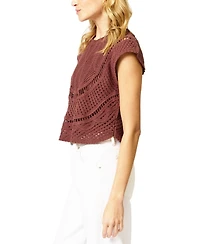 Central Park West Women's Ember Machine Crochet Top