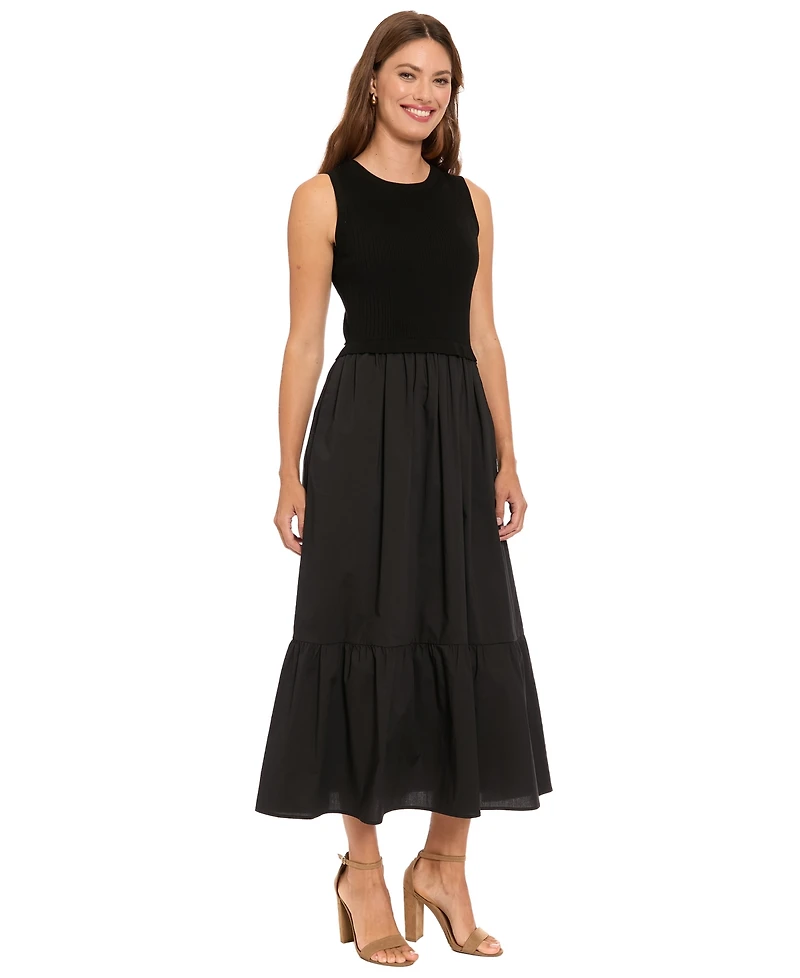 London Times Women's Crewneck Dress