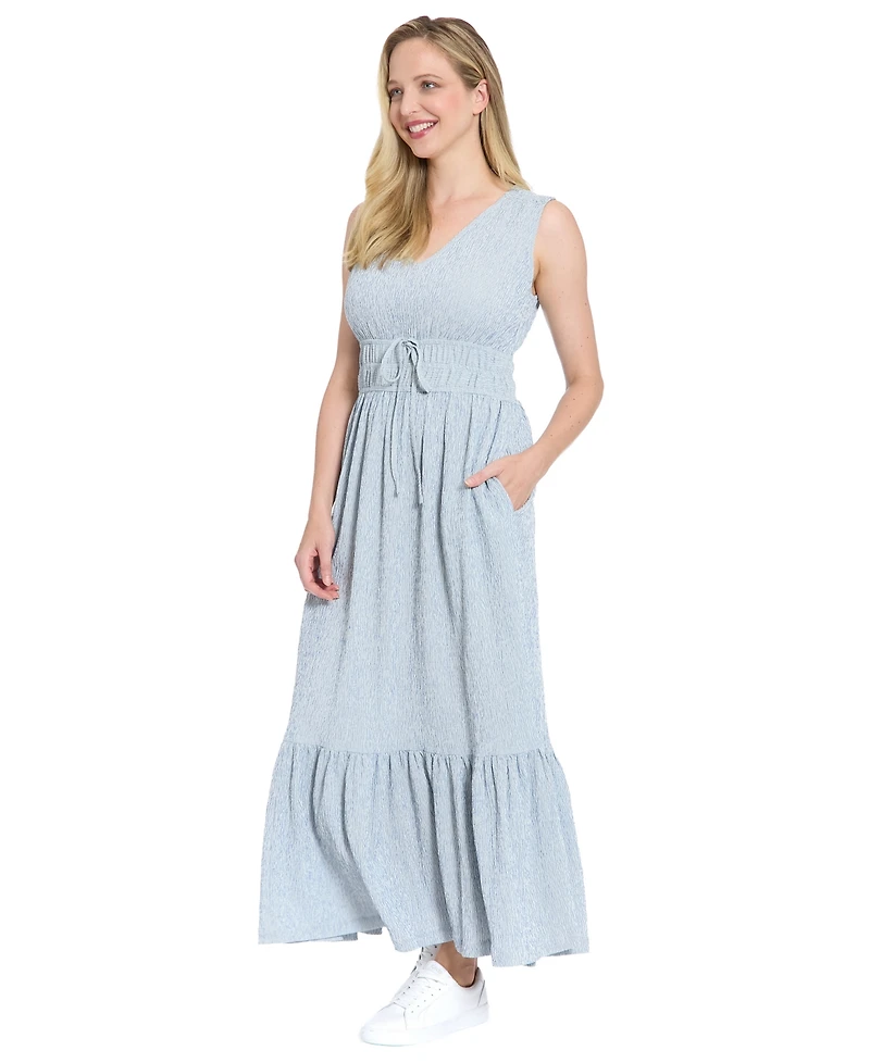London Times Women's Sleeveless Maxi Dress
