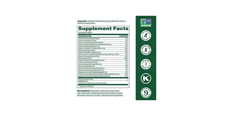 MegaFood Women's 55 Plus Advanced Multivitamin ,60 Tablets