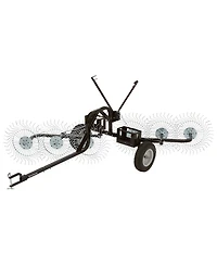 Yard Tuff Acr-600T 55 Inch Steel Tow Behind Acreage Rake with Pin Style Hitch