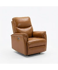 gaomon Power Swivel Recliner Chair, Pu Leather Electric Armchair, 270degree(s) Swivel, 38.6" Seat