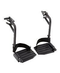 Invacare Wheelchair Legrest with Heel Loops, Adjustable Length, Swing Away Design and Flip Up Footplate