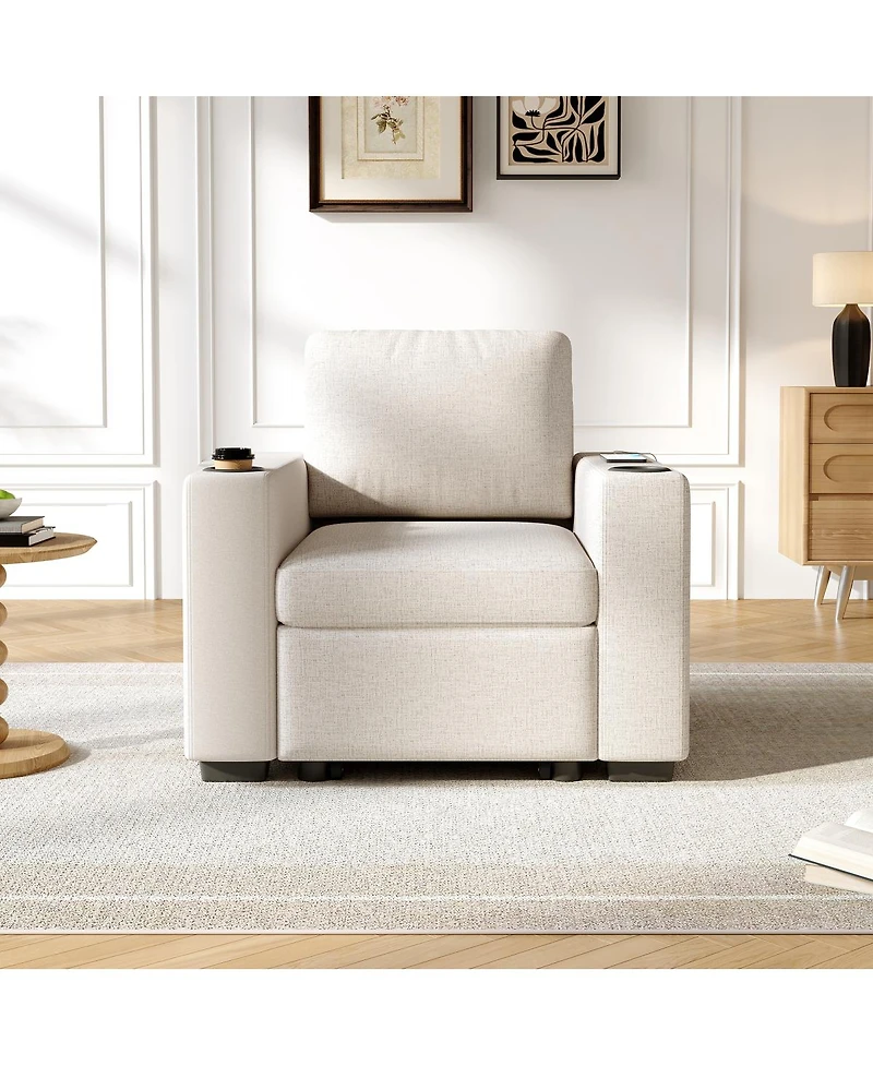Streamdale Furniture Modern Pull-out Sofa Bed for Living Room