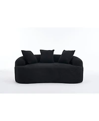 Streamdale Furniture Compact Chenille Sofa with 3 Decorative Pillows