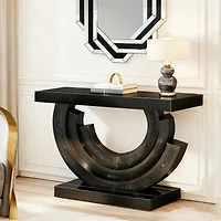 Streamdale Furniture Mirrored Glass Console Table Entryway Living Sofa Table