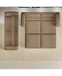 Streamdale Furniture 93" King Size Sleeper Sofa Bed, Pull Out Sofa, 3-in-1 Convertible Chaise Lounge Couch