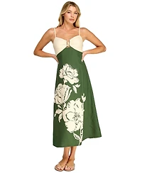 Trixxi Juniors' Sleeveless Fit & Flare Midi Dress