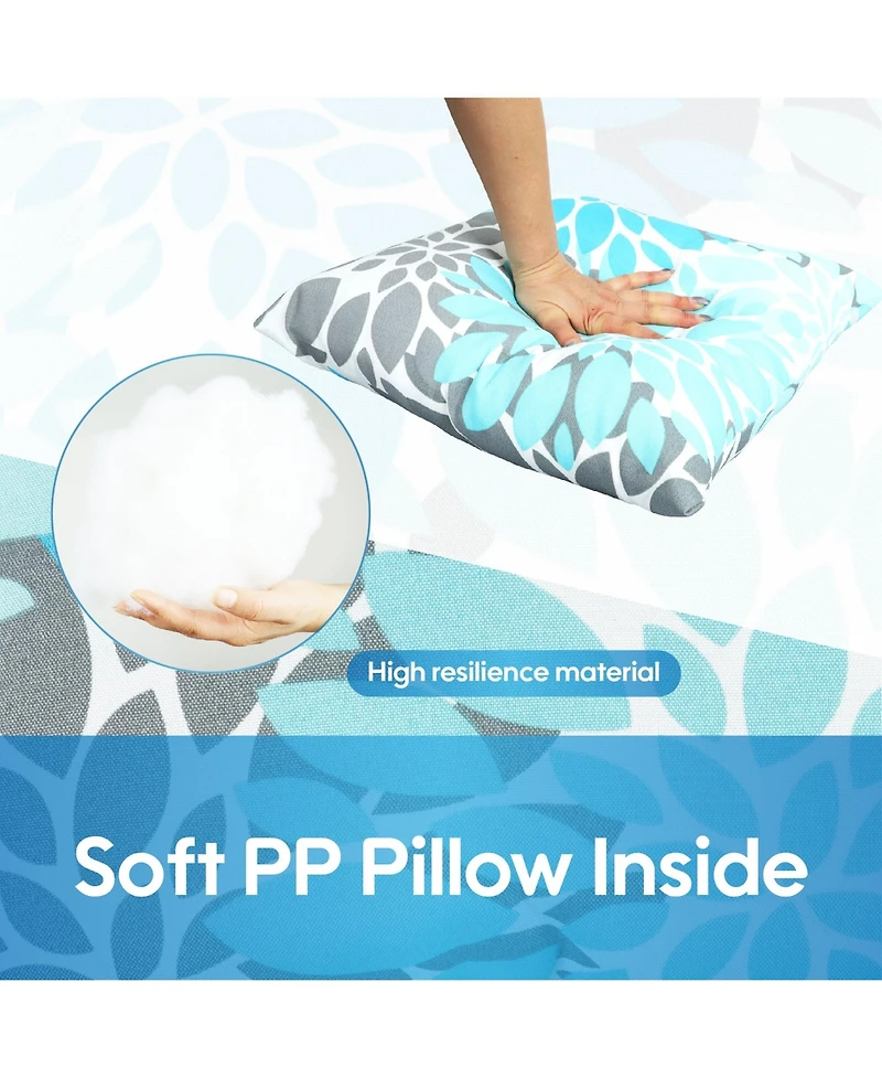 Mondawe 2-Piece Outdoor Pillow Set with Inserts, 18 x