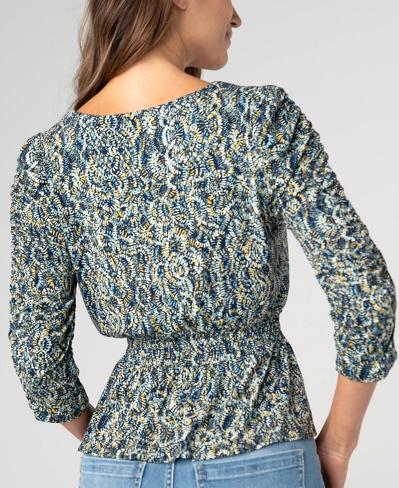 Liverpool Los Angeles Petite V-Neck Blouse