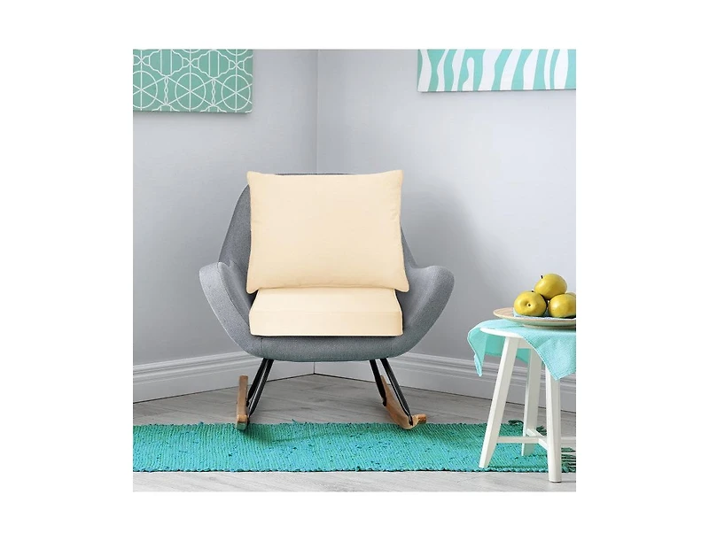 Lucky One Deep Seat Chair Cushion Set with Backrest Tie Straps Indoor Outdoor Pads