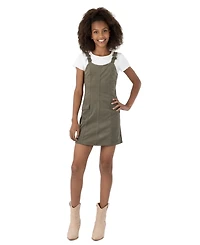 Speechless Girls' 7-16 Short-Sleeve T-Shirt and Dress, 2-Piece Set