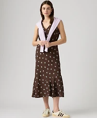 Levi's Brita V-Neck Sleeveless Slip Dress