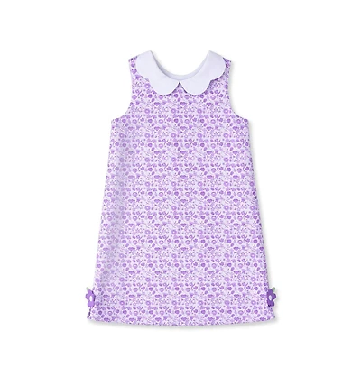 Florence Eiseman Toddler Girls Printed Pique Dress with Flowers